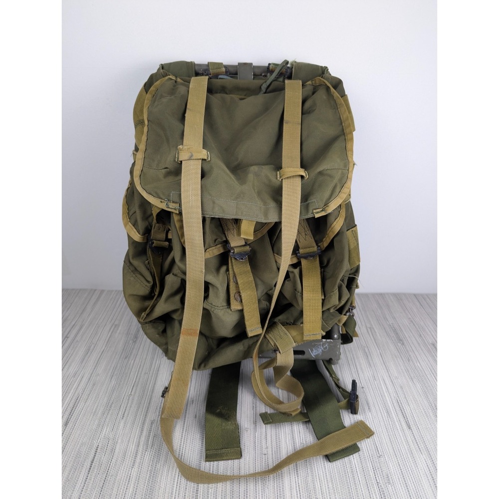 US Military ALICE Pack Large Field Rucksack Olive Drab External Frame Vintage